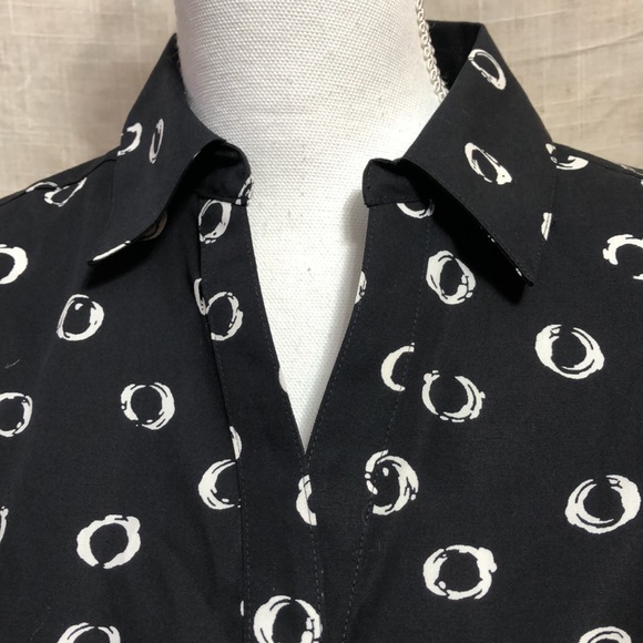 Chico’s Cotton Collard Top - Picture 3 of 8